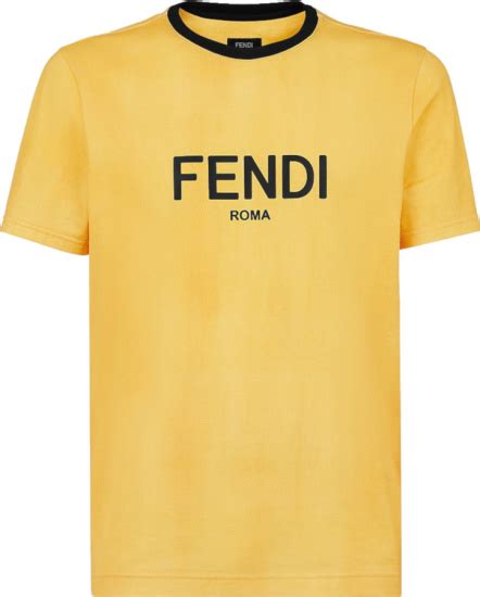 fendi yellow t shirt|Fendi new collection t shirts.